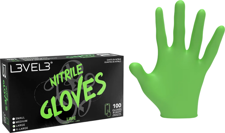 L3VEL3 Nitrilhandschuhe Lime