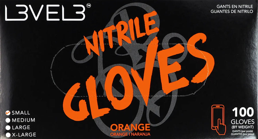 L3VEL3 Nitrilhandschuhe Small Orange