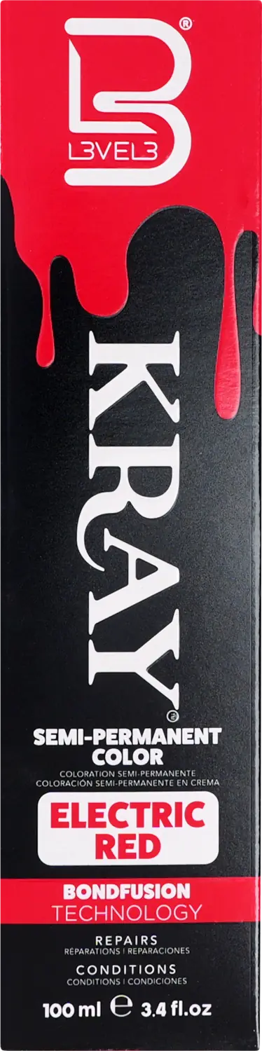 L3VEL3 Kray Color Electric Red 100 ml