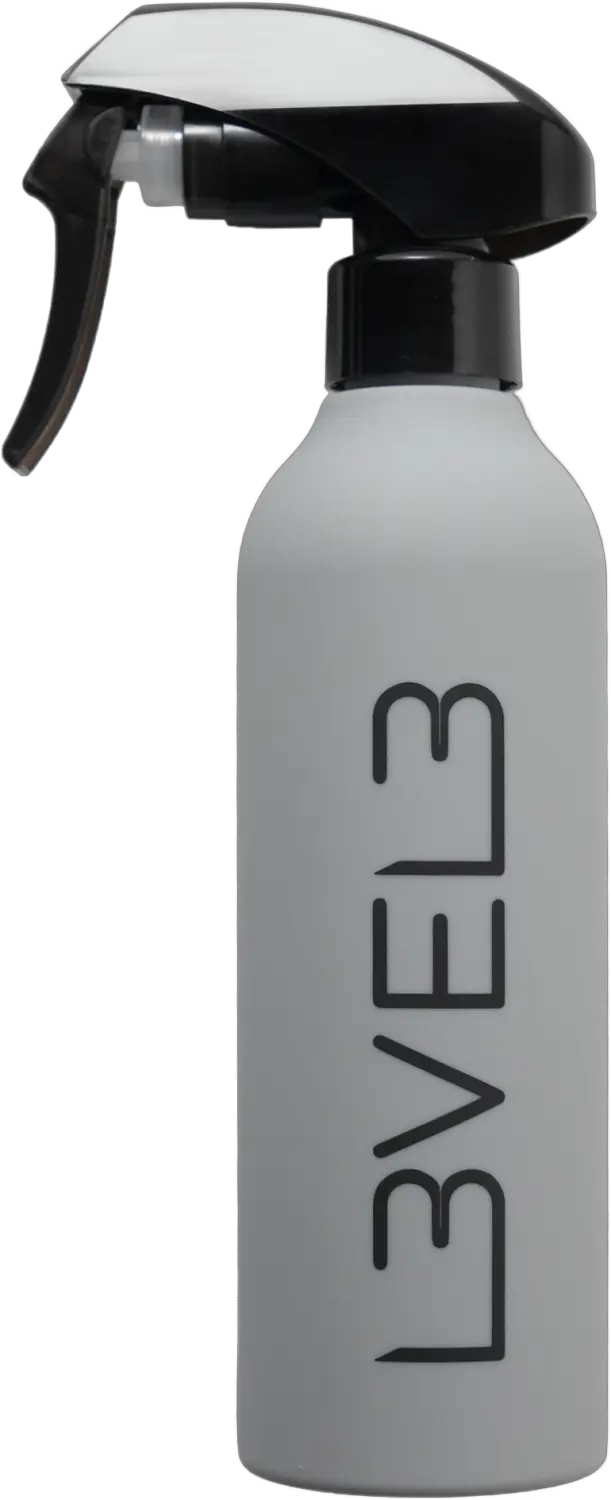 L3VEL3 Gummierte Sprühflasche Grau