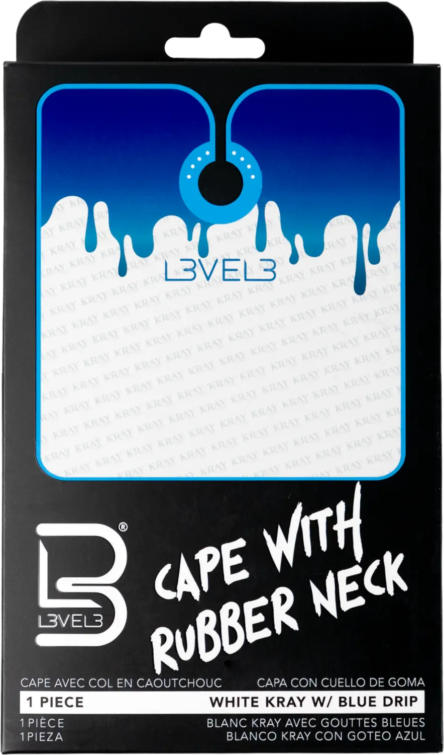 L3VEL3 Umhang mit Gummikragen Blau
