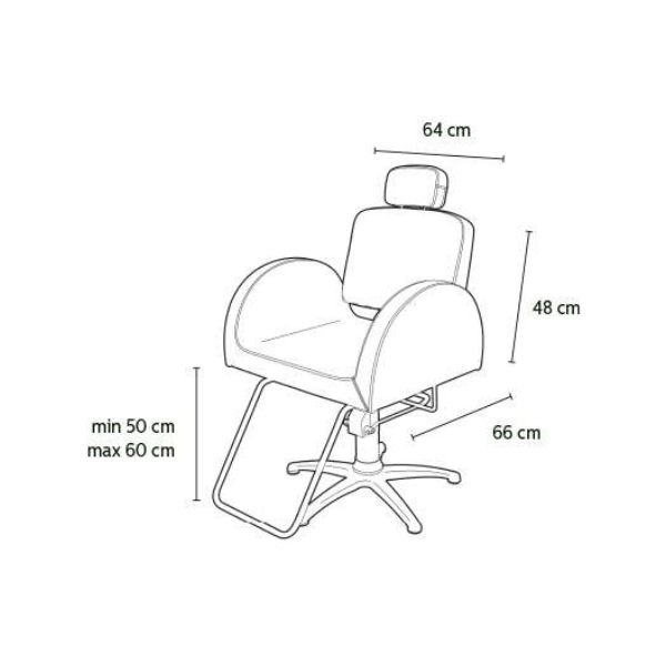 Original Best Buy Frisierstuhl 5-Beinig  Rhone