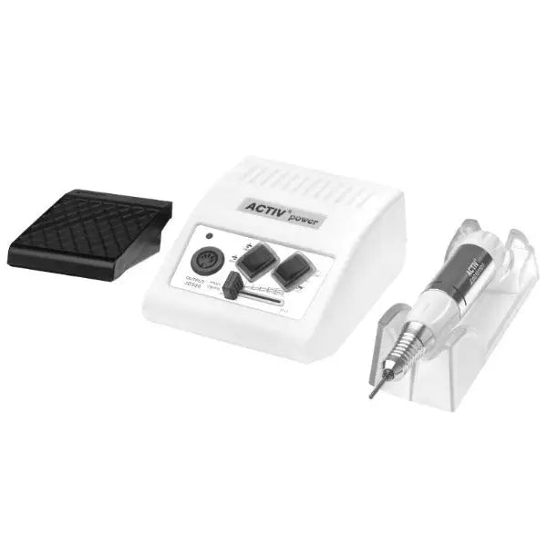 Electric Nagelfräser Set Activ Power JD500 in Weiß für professionelles Nagelstudio