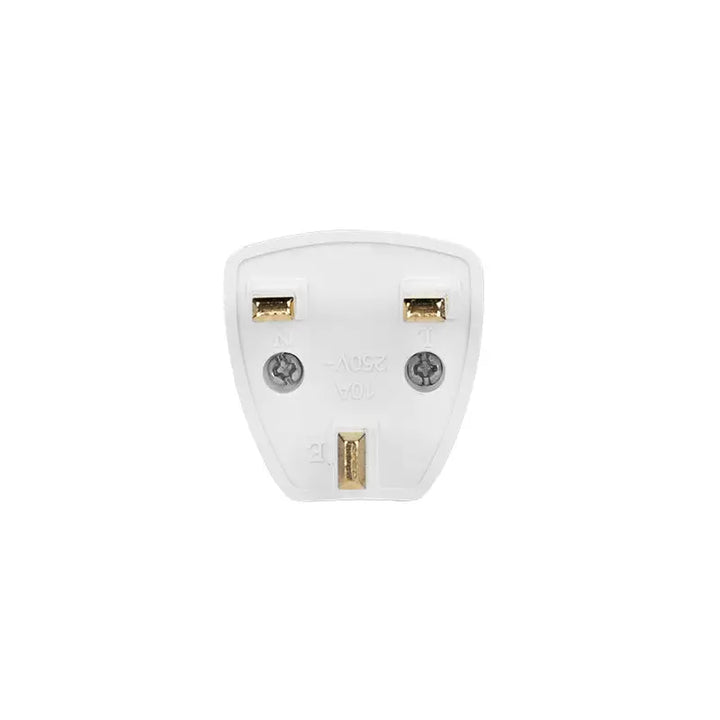 Weißer UK-Netzstecker für Adapter EU - UK bei Elektronikzubehör