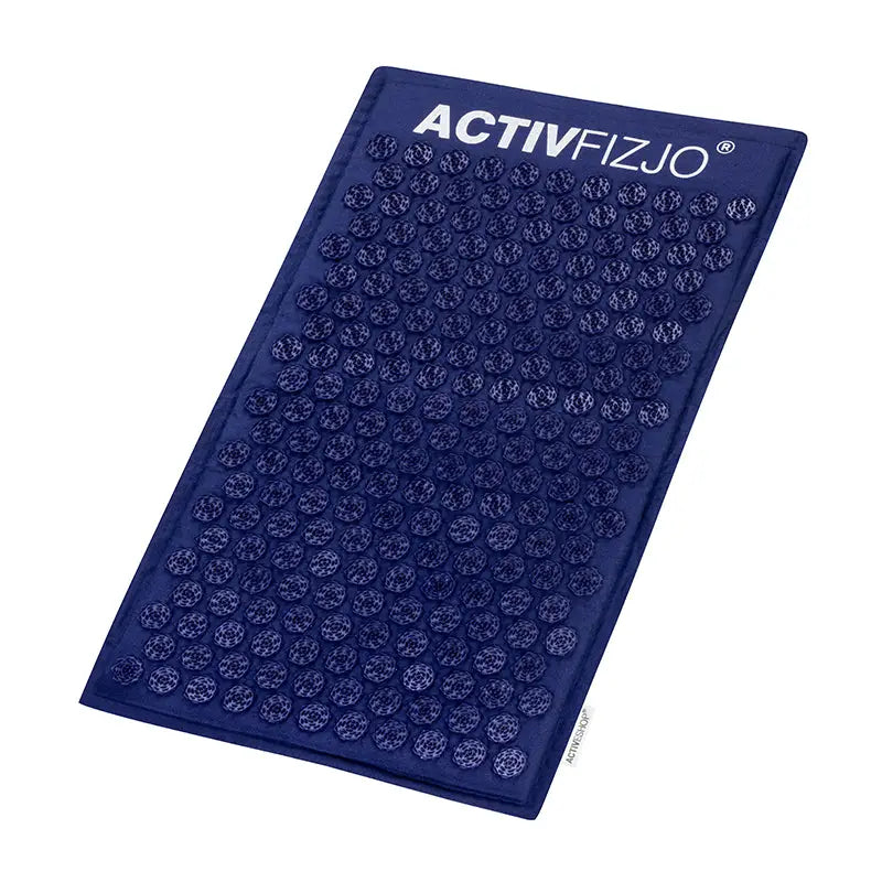 Akupressurmatte activfizjo premium natural dunkelblau mit Kissen - Akupressurmatte