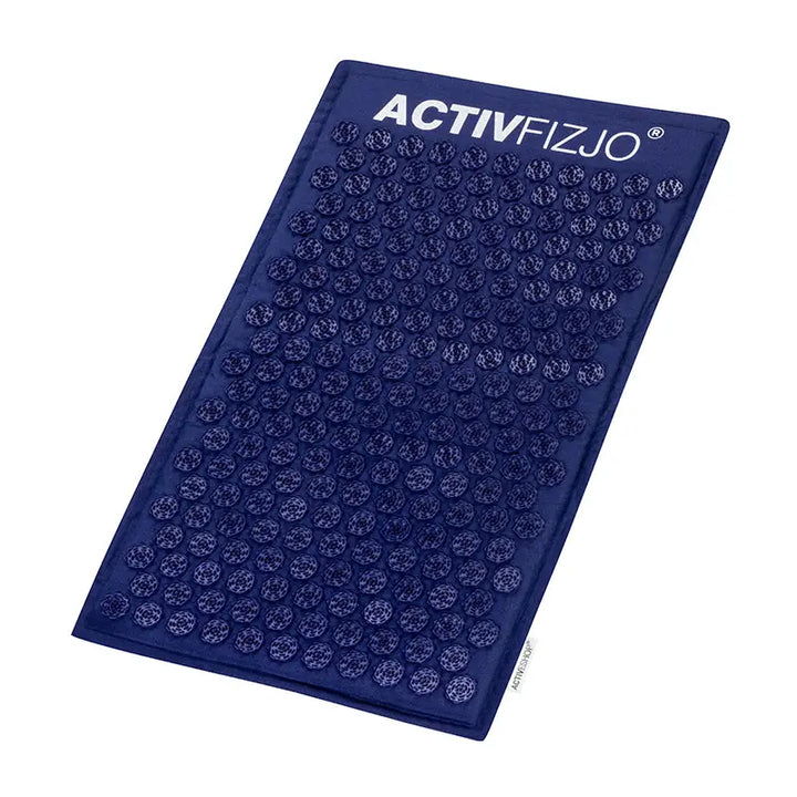 Akupressurmatte activfizjo premium natural dunkelblau mit Kissen - Akupressurmatte