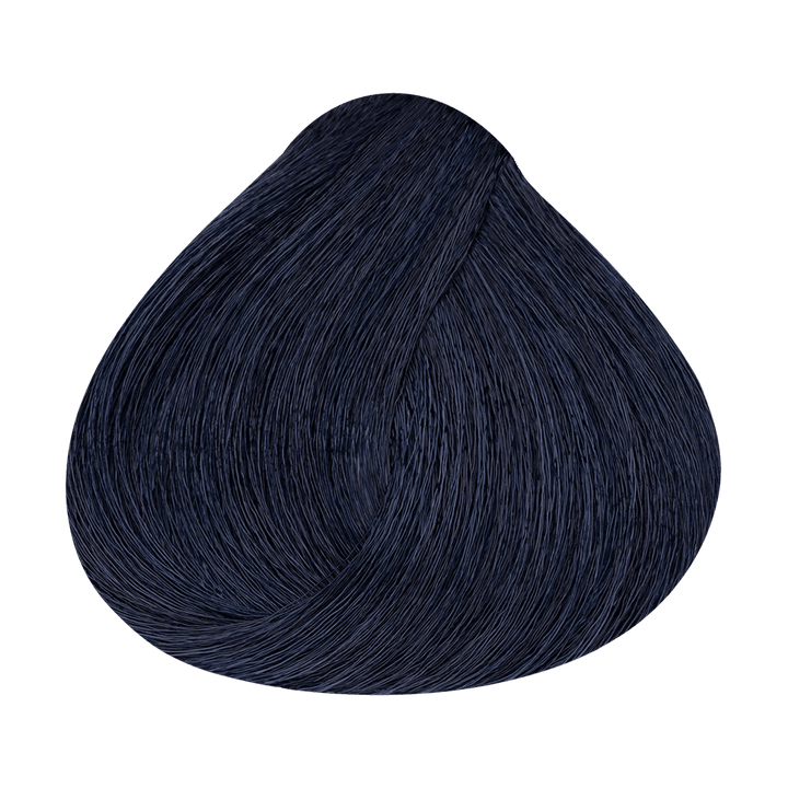 Alfaparf Milano Color Wear Gloss Toner 01.11 - schwarz blau – Original-Haarfarbmuster