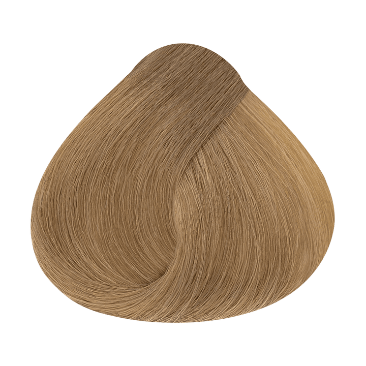 Alfaparf Milano Color Wear Gloss Toner 08.31 - helles gold-aschblond – Original-Haarfarbmuster