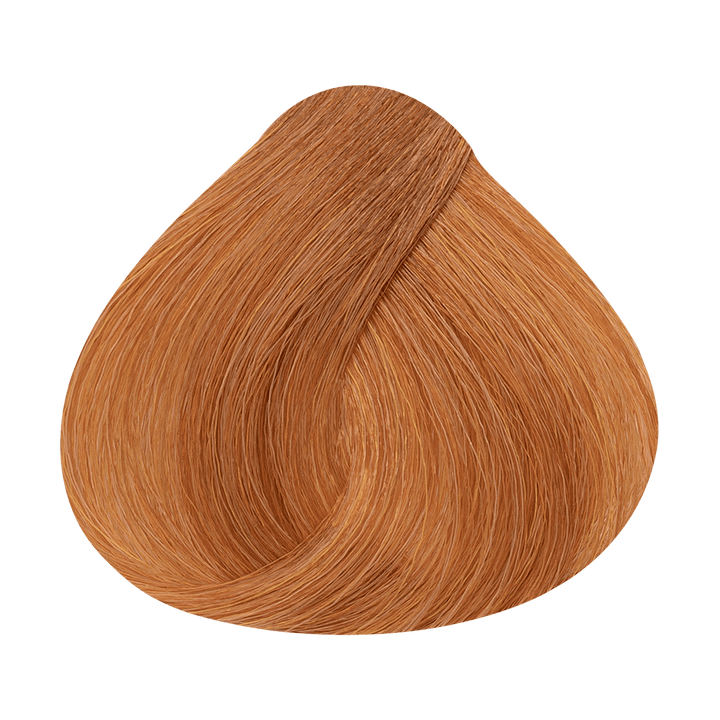 Alfaparf Milano Color Wear Gloss Toner 08.34 - hellblond gold kupfer – Original-Haarfarbmuster