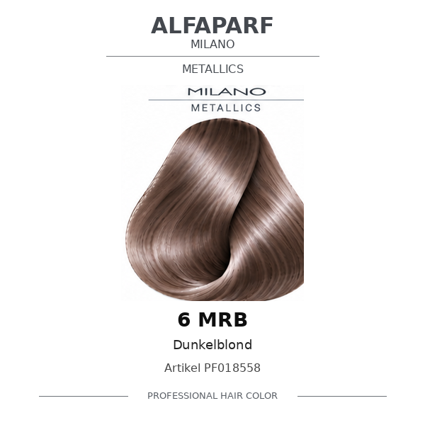 Alfaparf Milano Evolution of the Color Metallics 6 MRB – Dunkelblond, Artikel PF018558