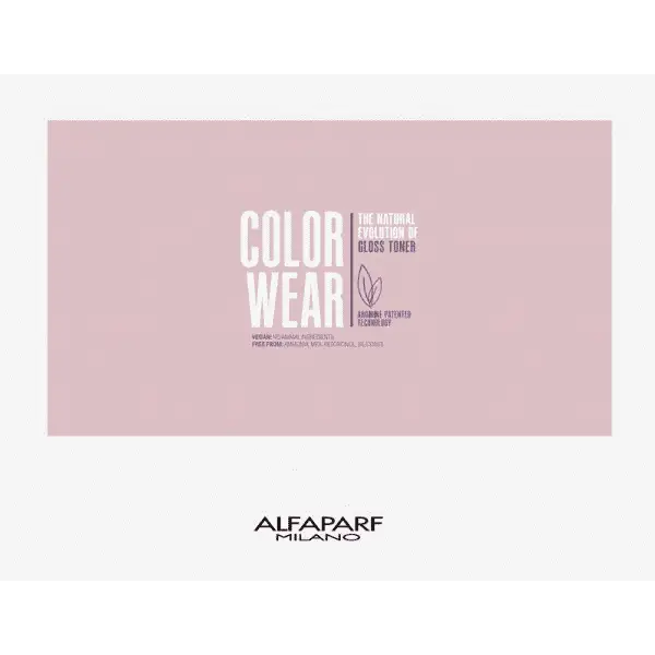 Color Wear Haar-Tonung in Alfaparf Milano Colorwear Farbkarte mit Farbmustern