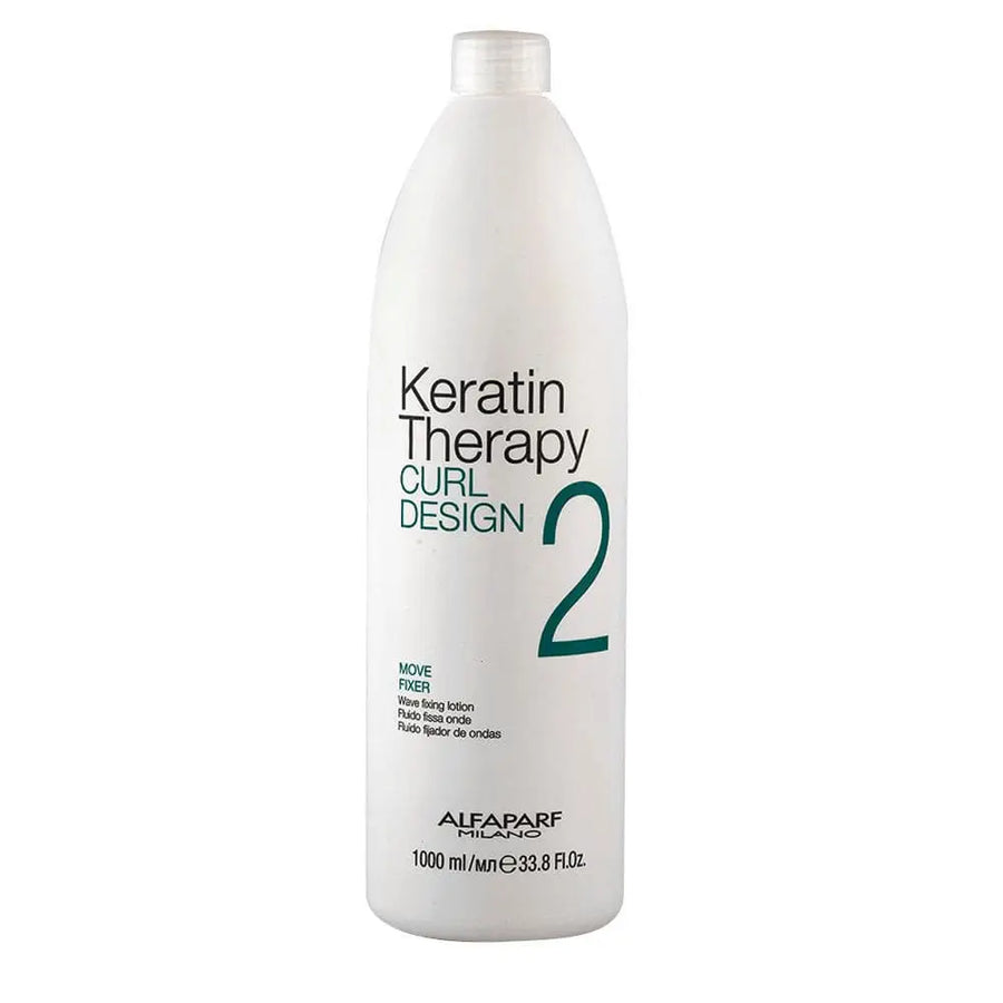 Weiße Flasche Keratin Therapie Curl Design von Alfaparf Milano Curl Keratin Therapy Fixer