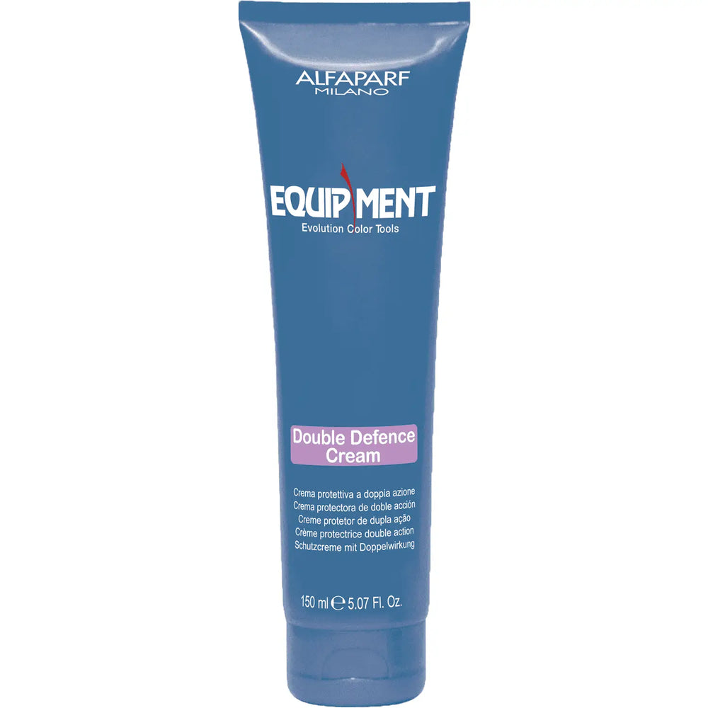 Blaues Alfaparf Milano Haarcreme Tube für Double Defence Schutzpflege