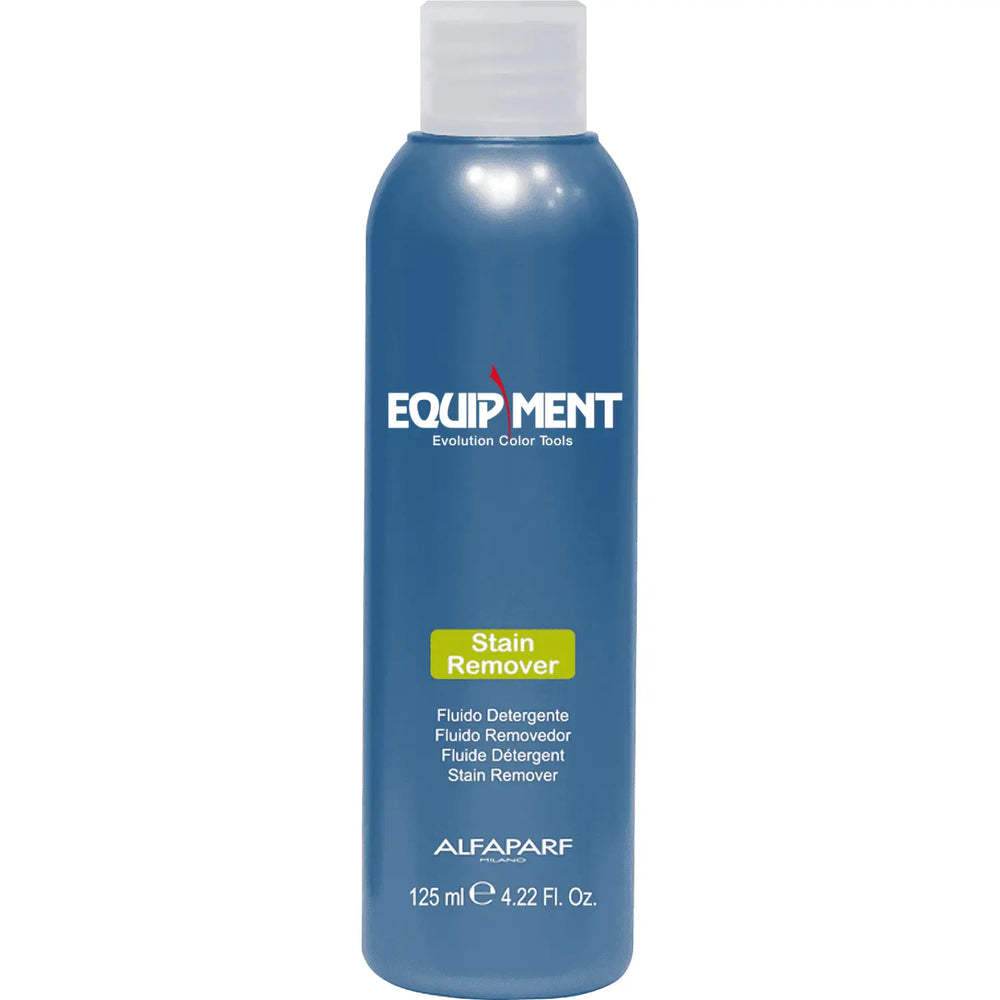 Blaue Fleckenentfernerflasche vom Alfaparf Milano Equipment Stain Remover