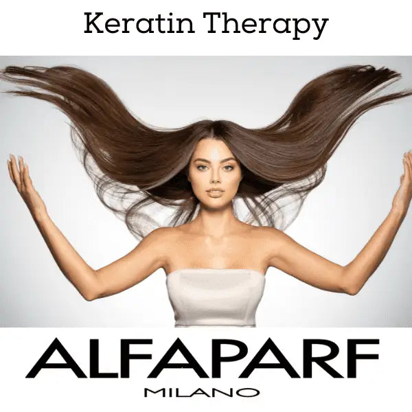 Werbung für Alfaparf Milano Keratin Therapy Lisse Design Maintenance Shampoo