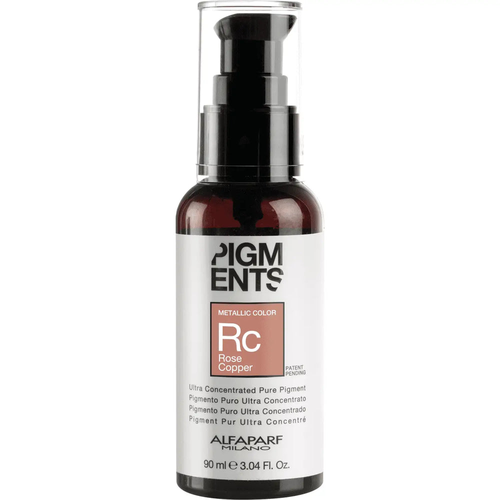 Flasche mit Rosenkupfer-Haarpigment im Alfaparf Milano Pigments Color Sortiment