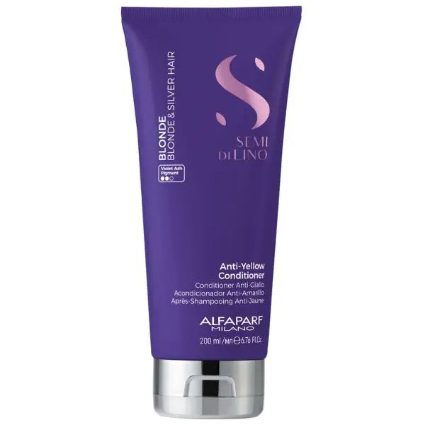 Lila Anti-Gelbstoff Conditioner Tube für Alfaparf Milano Semi di Lino Blonde