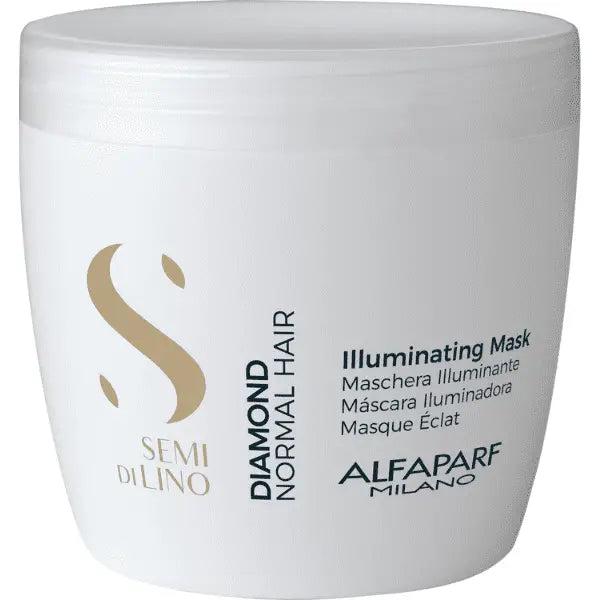 Weiße Haarmaske Container für Alfaparf Milano Semi di Lino Diamond Illuminating Mask