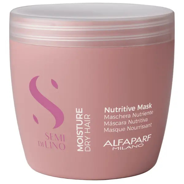 Pinkes Haarmaske Container für Alfaparf Milano Semi Di Lino Moisture Nutritive Mask