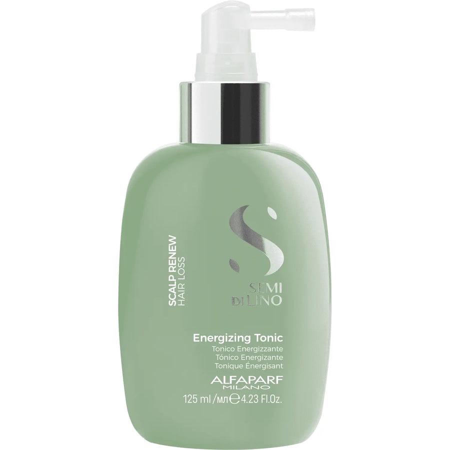 Grüner Haar-Tonika-Flasche für das Alfaparf Milano Semi di Lino Scalp Renew Energizing Tonic