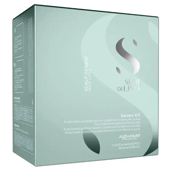 Alfaparf Milano Semi di Lino Scalp Renew Kit für Haarausfall Behandlung