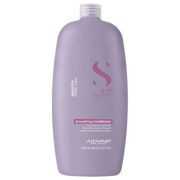 Smoothing Conditioner in großer Lavendelflasche von Alfaparf Milano Semi Di Lino Smooth