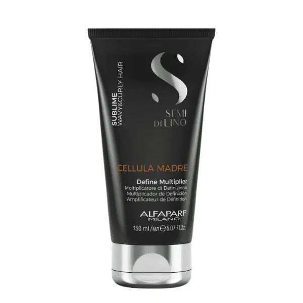 Schwarfe Haarpflegetube von Alfaparf Milano Semi Di Lino Sublime Cellula Madre