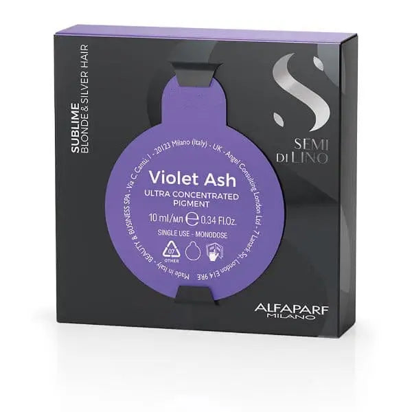 Violette Aschhaarfarbepigment für Alfaparf Milano Semi di Lino Sublime Pigments Farbton Violet Ash .21