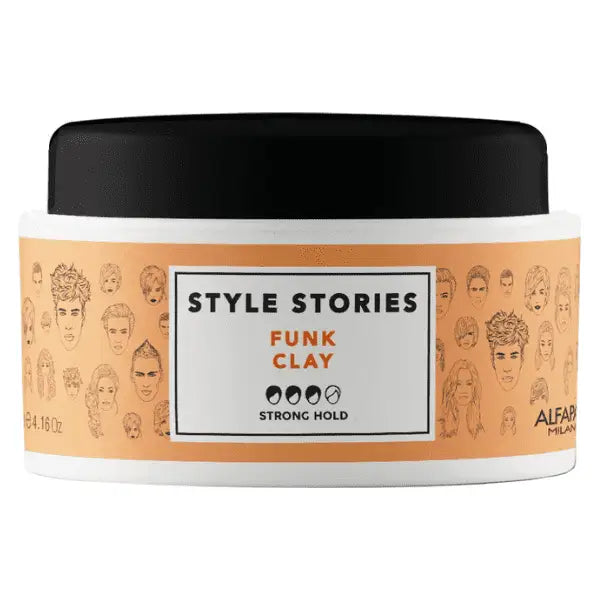 Haarstyling Clay im Jar für Alfaparf Milano Style Stories Funk Clay
