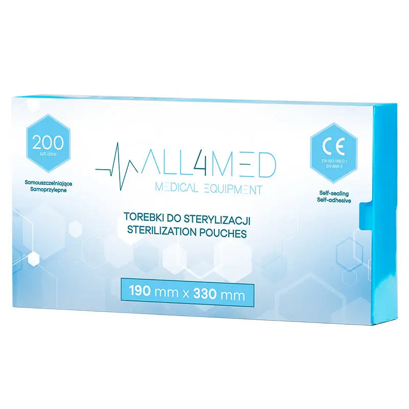Sterilisationsbeutel-Box für Autoklav All4med 190x330mm 200 Stück