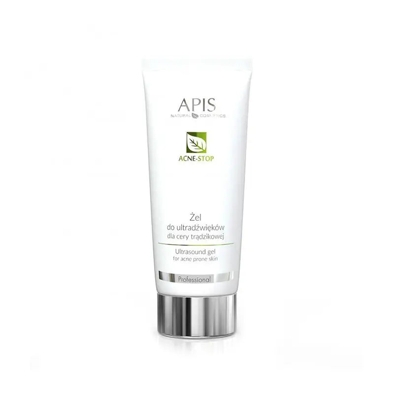 Weiße Tube Ultraschallgel für akneanfällige Haut im Produkt Apis Akne-Stop 200 ml
