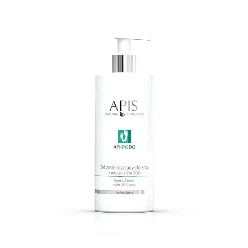 Weiße Flasche APIS Api-Podo Fußweichmachungsgel mit 30 Urea 500 ml