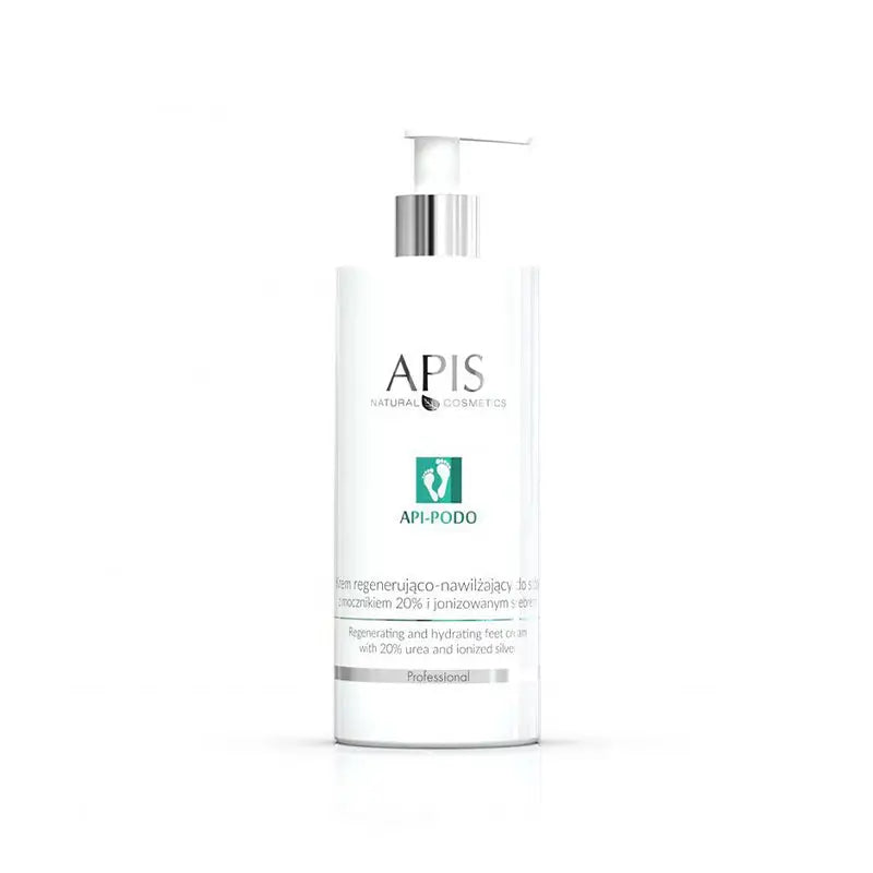 Weiße Flasche Fußcreme Apis Api-Podo regenerierende und feuchtigkeitsspendende 500 ml