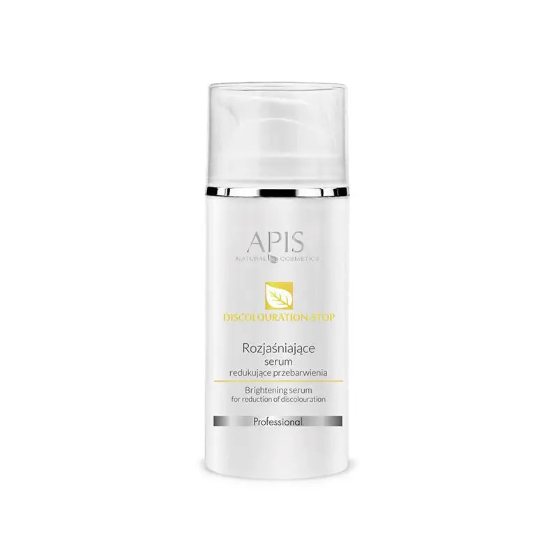 Weiße Flasche des ApiS Aufhellendes Serums zur Reduzierung von Verfärbungen 100ml