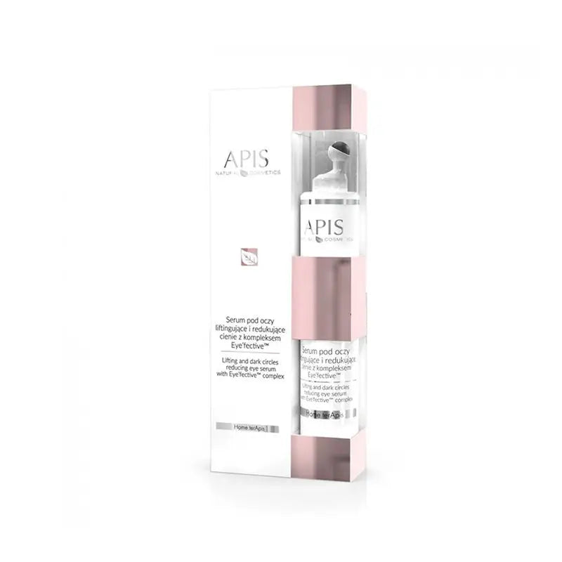 Eye Serum in pink und weißem Behälter, reduziert Augenringe, 10 ml Apis Augenserum