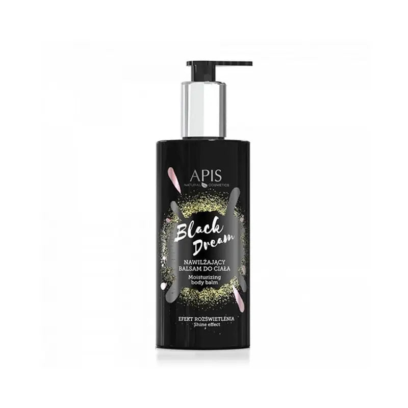 Apis Black Dream pflegende Körperlotion im schwarzen Pumpflasche Getränk