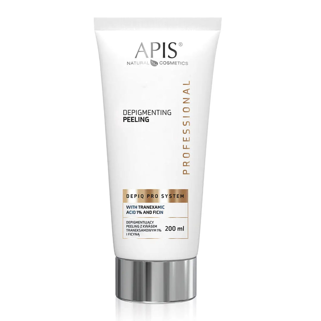 APIS DEPIQ PRO SYSTEM Depigmentierendes Säure-Peeling 1% Tranexamsäure und Ficin 200 ml - Gesichtspeeling