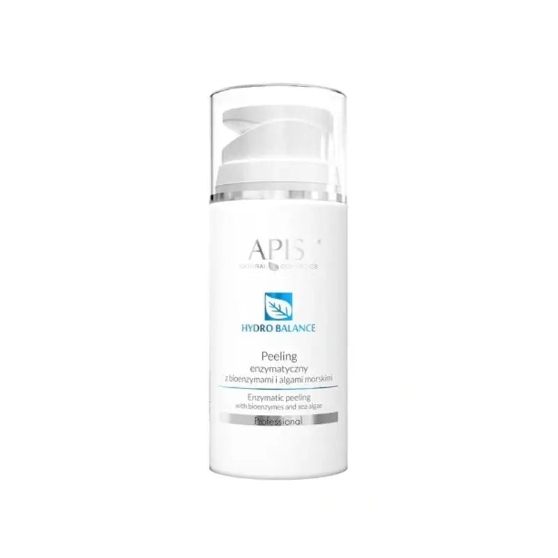 Weiße Flasche des Apis Enzympeelings mit Bioenzymen und Meeresalgen 100 ml