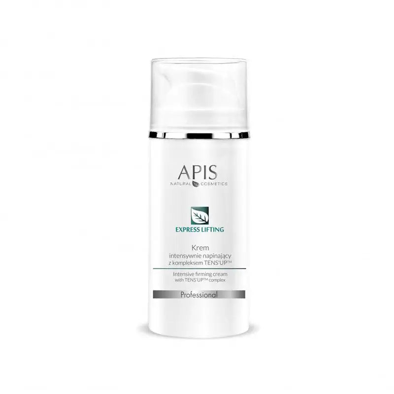 Weiße Flasche mit straffender Gesichtscreme Apis Express Lifting Intensiv 100 ml