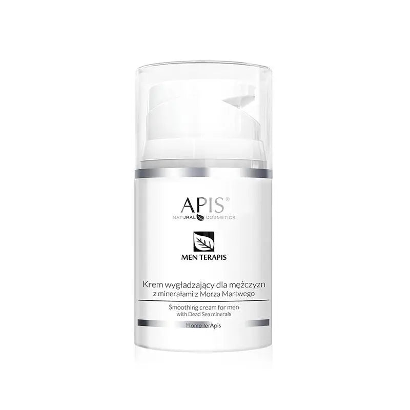 Männer Glättende und Beruhigende Creme Apis 50ml auf weichem Handtuch