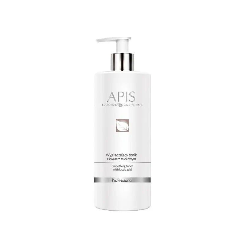 Weiße Flasche des Apis glättendes Tonikum mit Milchsäure 500 ml mit Pump dispenser