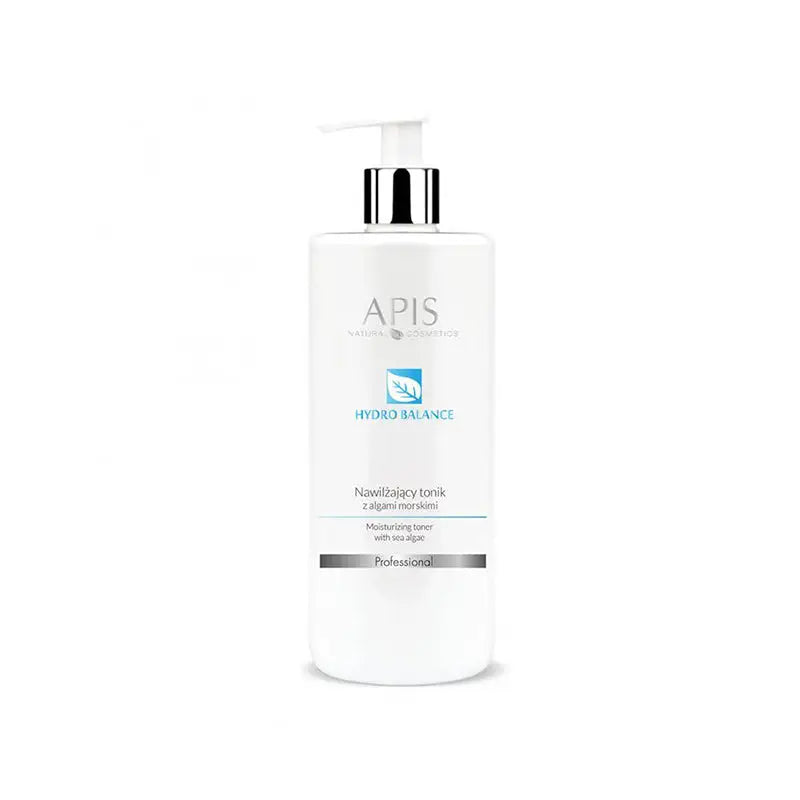 Weiße Flasche Apis Home Hydro Balance Feuchtigkeitsspendendes Tonikum mit Meeresalgen