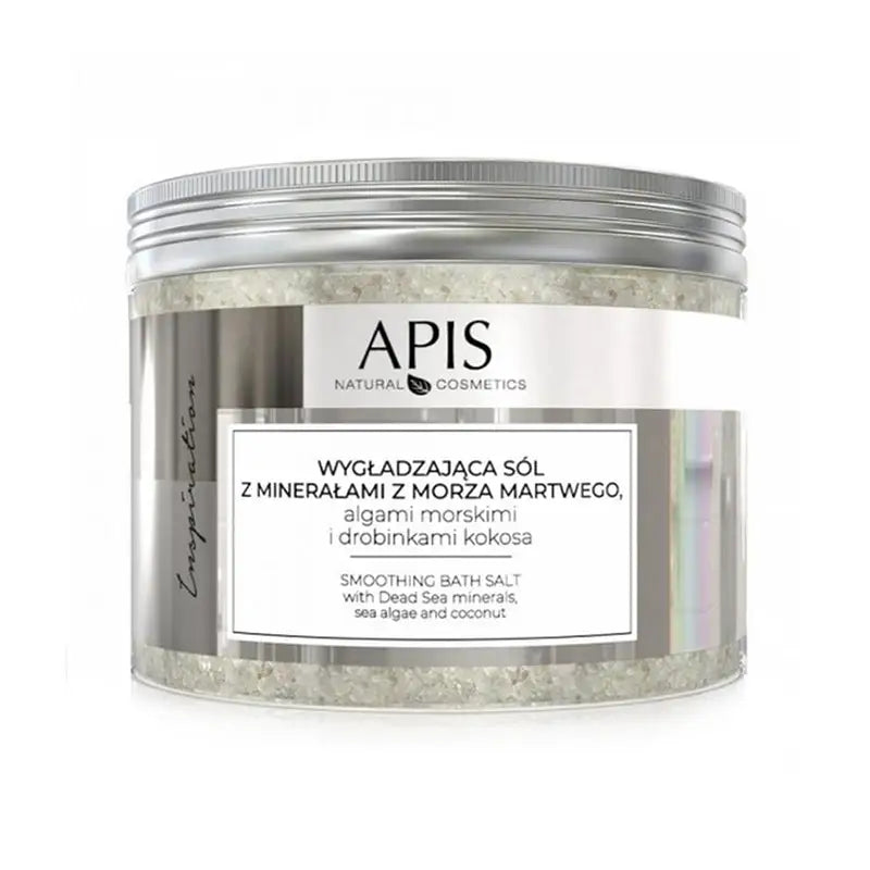Apis Inspiration glättendes Badesalz mit Mineralien aus dem Toten Meer Meeresalgen und Kokosnusspartikeln 650 g