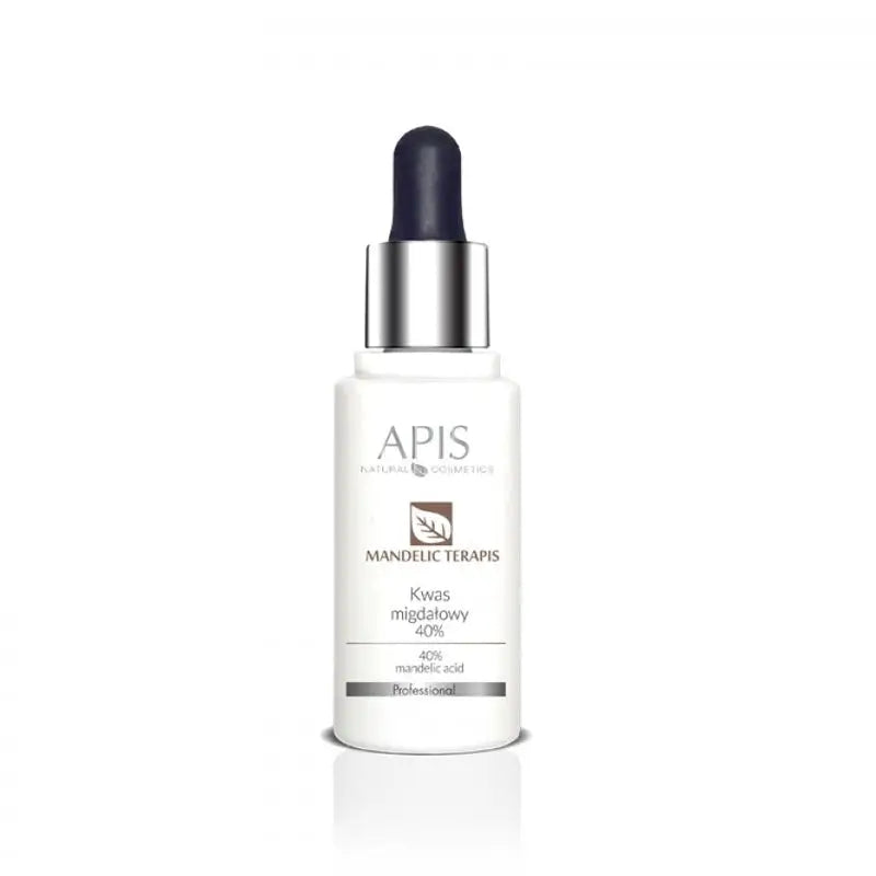 Weiße Flasche Mandelic Acid Apis Mandelic Terapis 40% 30ml