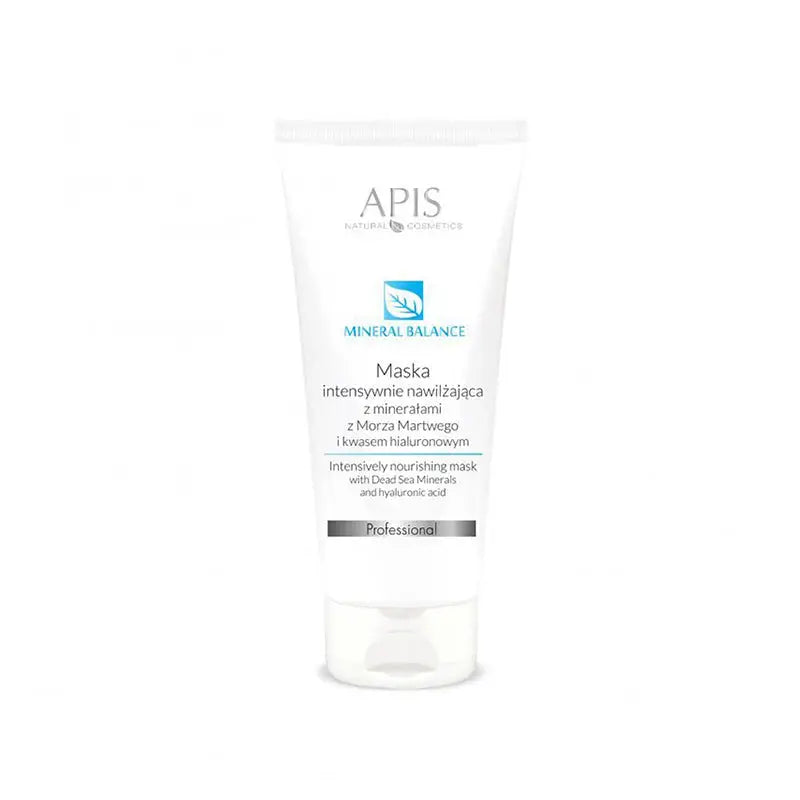 Weiße Tube der APIS Mineral Balance intensiv feuchtigkeitsspendende Maske 200 ml