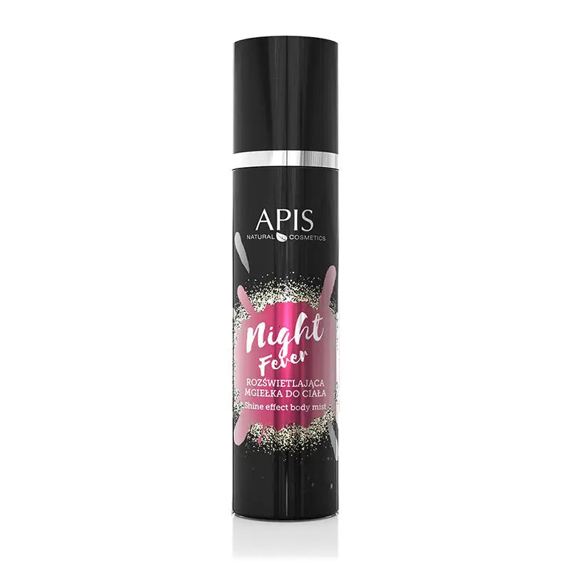 Schwarze Flasche Körpernebel Apis Nachtfieber beleuchtet 150 ml