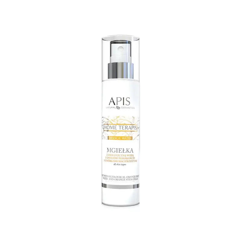 Weiße Flasche mit Apis-Nebel mit Bio-Orangenfruchtwasser und Stammzellen 150ml