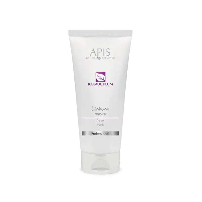 Weiße Tube der Apis Pflaumenmaske 200ml für Gesichtspflege