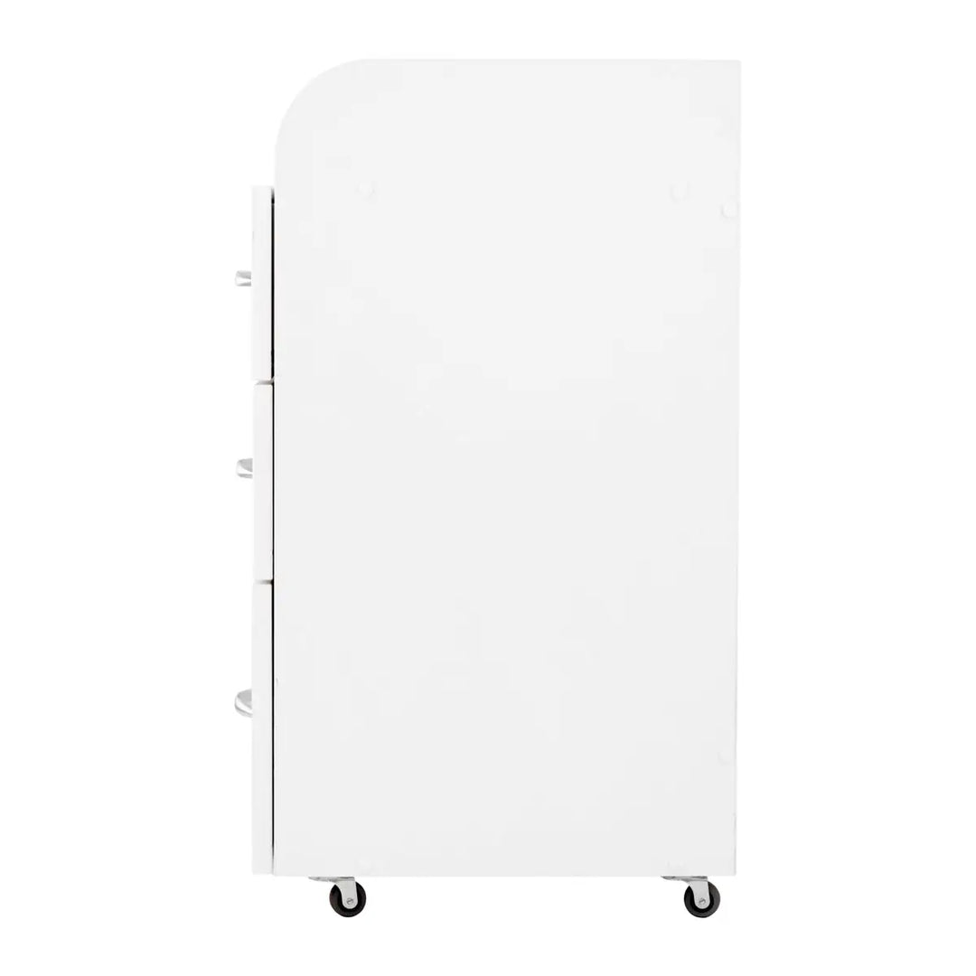 Weißer rollbarer Friseur-Armaturenschrank Arbeitswagen Friseur Kombi-II Weiß