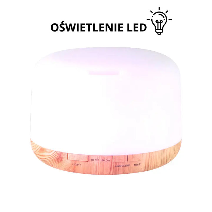 Aroma Diffusor Luftbefeuchter spa 03 light wood 500ml + Timer - Aroma Diffusor